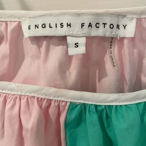 English Factory color blocked maxi dress